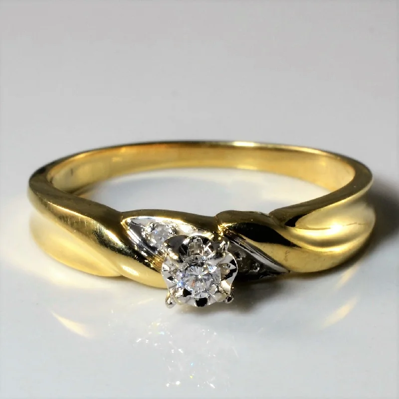 Discounted Jewelry For A Glamorous Look High Set Diamond Ring | 0.06ctw | SZ 7.25 |