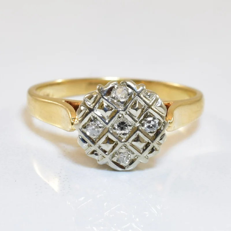 Fine Jewelry, Limited-Time Offers Available Illusion Set Diamond Grid Ring | 0.05ctw | SZ 4.5 |