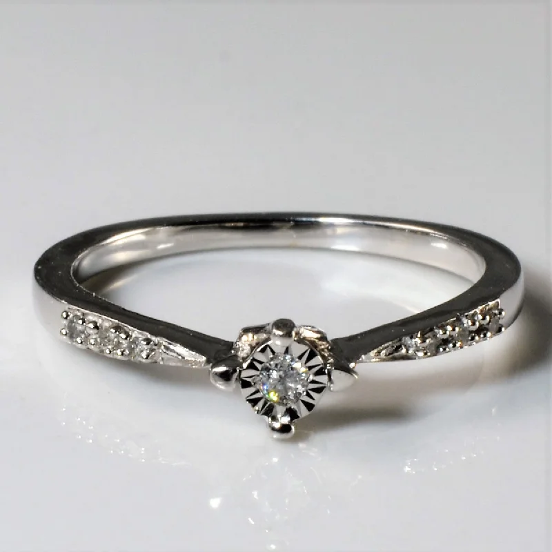 Modern Jewelry At Exclusive Discounts – Shop Today Illusion Set Diamond Ring | 0.035ctw | SZ 5.5 |