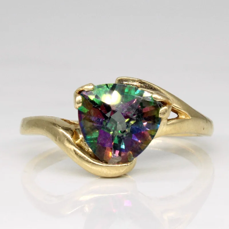 Final Call For Exquisite Jewelry At Reduced Rates Trillion Cut Mystic Topaz Ring | 1.90ct | SZ 7 |