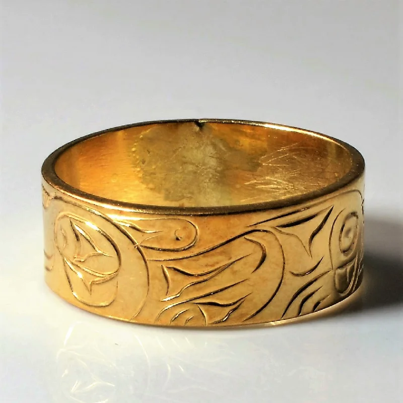 Luxury Jewelry Without The Luxury Price Tag Hand Carved Indigenous Art Band | SZ 5.5 |