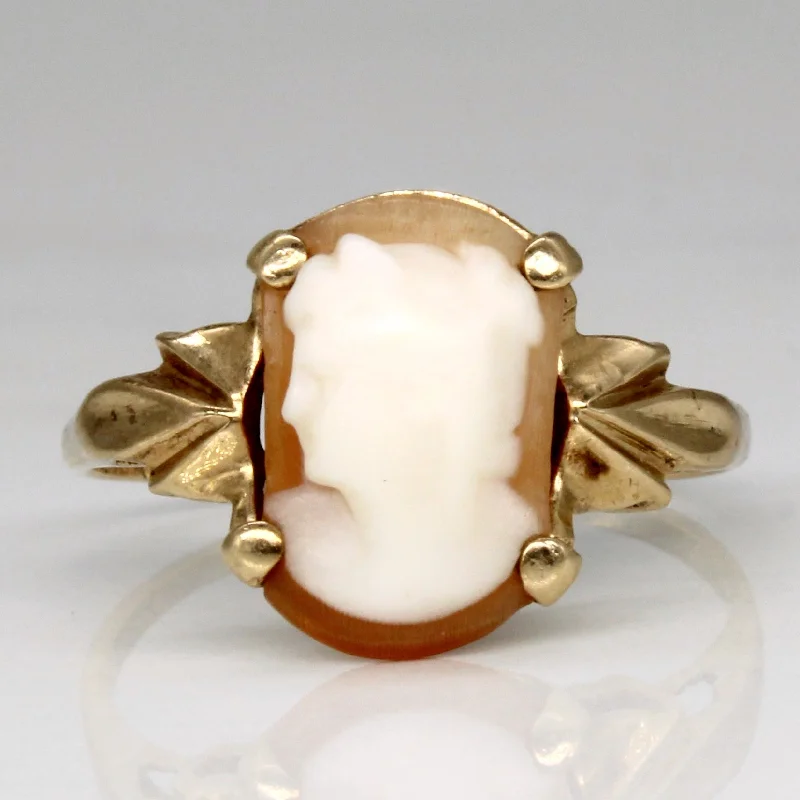 Trendy And Classic Jewelry Now At Reduced Prices Seashell Cameo Ring | 1.80ct | SZ 7.25 |