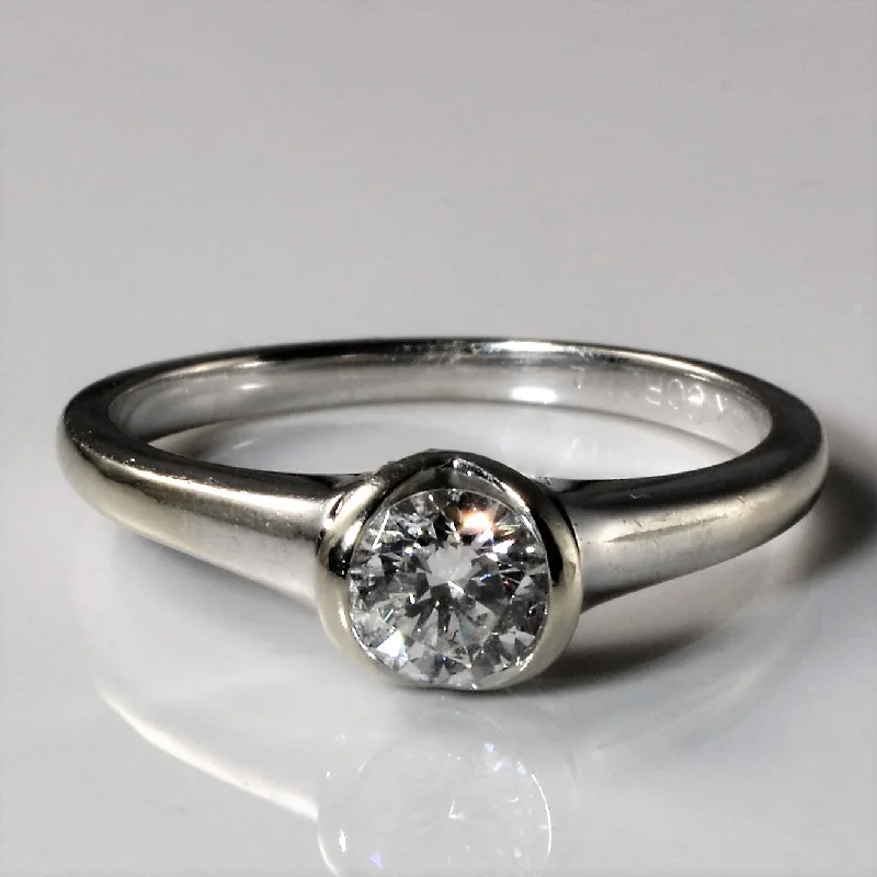 Jewelry Sale Bonanza – Grab Your Sparkle Now Semi Bezel Solitaire Diamond Engagement Ring | 0.47ctw | SZ 6.5 |