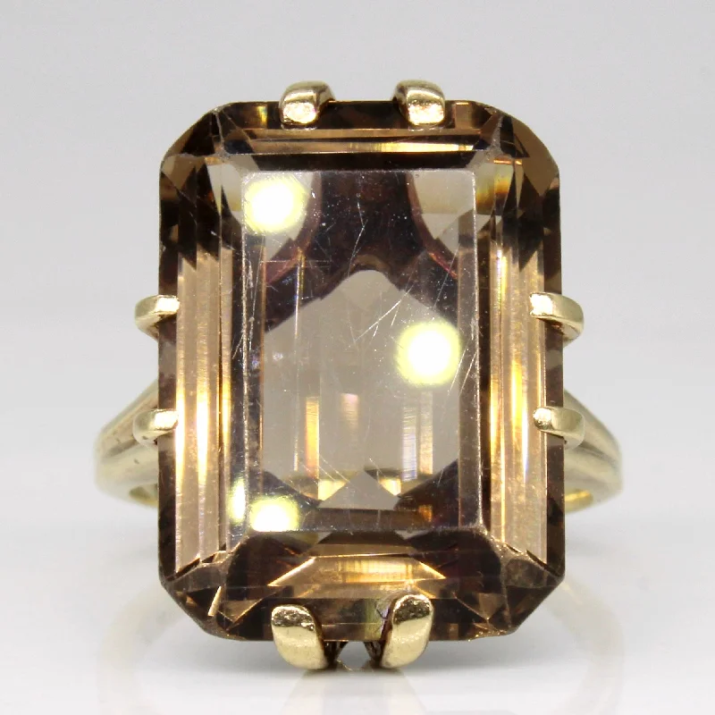 Dazzle In Elegance With Our Biggest Jewelry Sale Smoky Quartz Cocktail Ring | 12.25ct | SZ 5.75 |