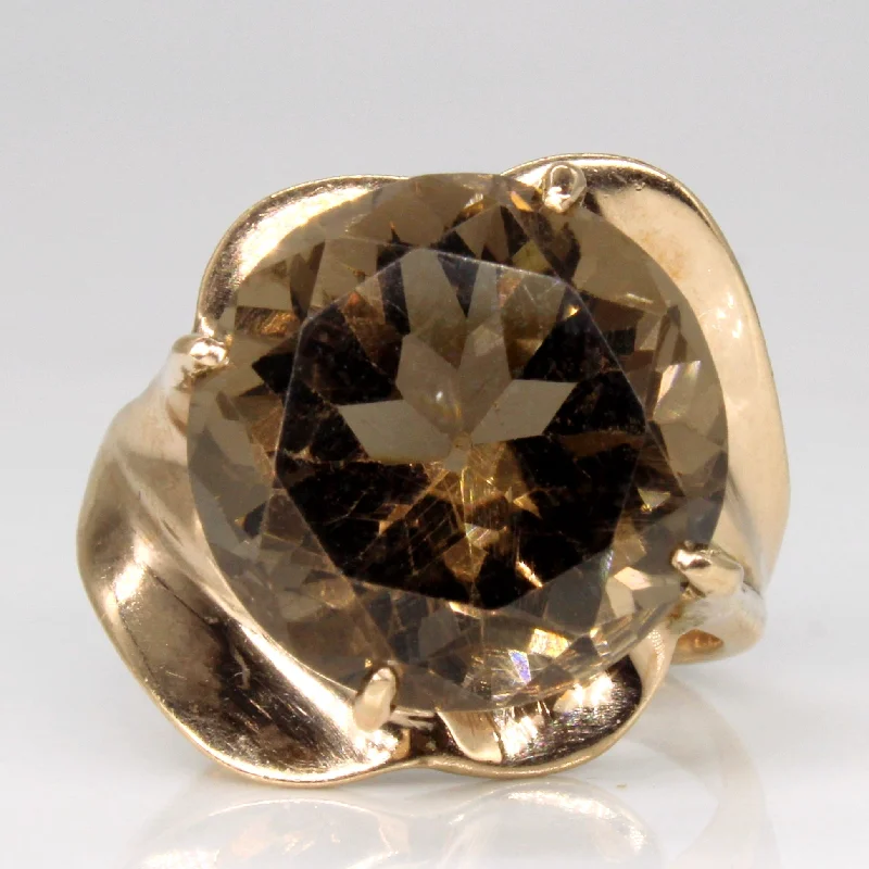 Affordable Glamour – Premium Jewelry For Less Smoky Quartz Cocktail Ring | 8.50ct | SZ 6.25 |