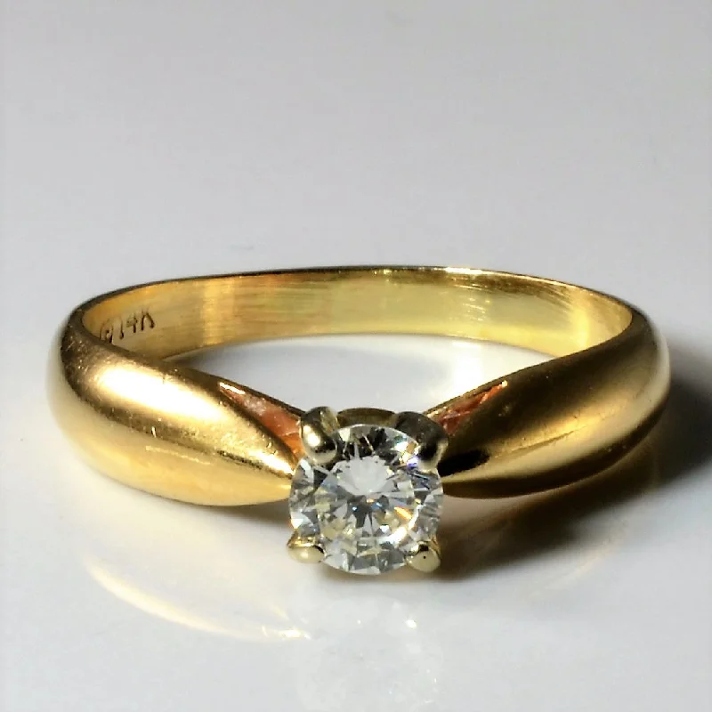 Flash Sale On Elegant Jewelry – Don't Miss Out Solitaire Diamond Engagement Ring | 0.30ct | SZ 6.5 |