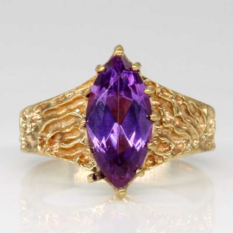 Grab Stylish Jewelry Before The Sale Ends Synthetic Purple Sapphire Cocktail Ring | 1.75ct | SZ 5.75 |