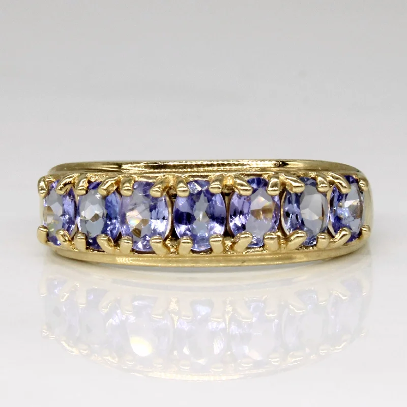 Sparkle On A Budget – Fine Jewelry For Less Oval Cut Tanzanite Band | 1.00cwt | SZ 7 |