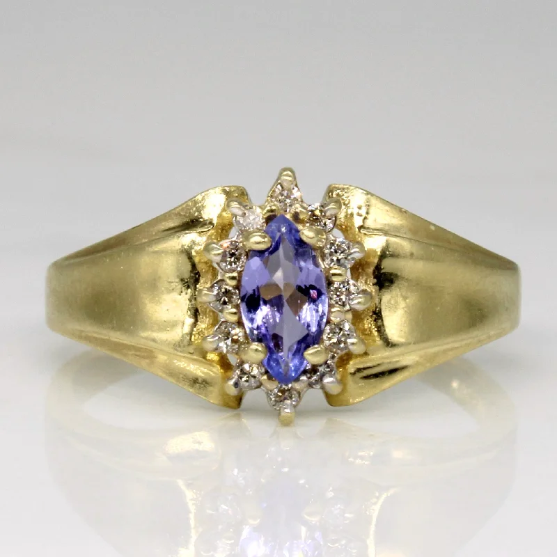 The Biggest Jewelry Sale Of The Year Is Here Tanzanite & Diamond Halo Ring | 0.25ct, 0.07ctw | SZ 8.75 |