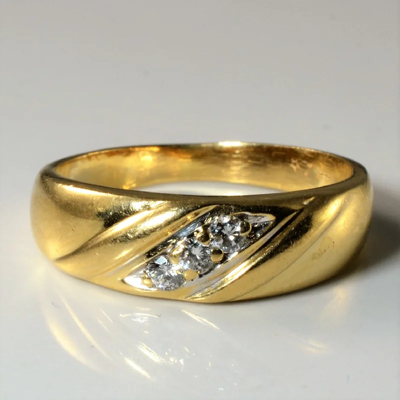 Exclusive Jewelry Offers – Sparkle For Less Diagonal Diamond Band | 0.14ctw | SZ 9.25 |