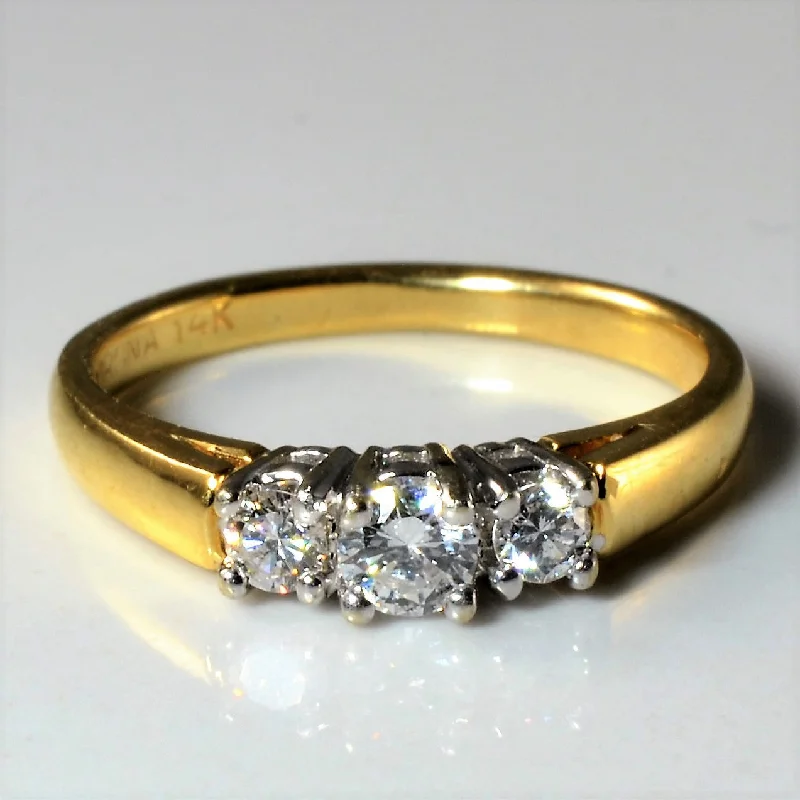 Jewelry Clearance Sale – Final Reductions Three Stone Diamond Ring | 0.24ctw | SZ 4.5 |