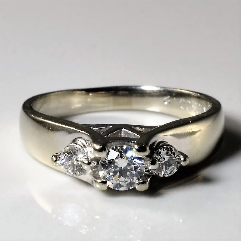 Handcrafted Beauty At Affordable Prices Three Stone Diamond Ring | 0.31ctw | SZ 5 |