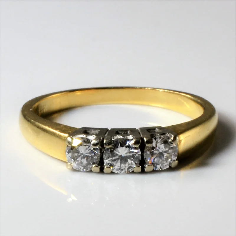 Limited-Stock Jewelry Sale – Once It's Gone, It's Gone Three Stone Diamond Ring | 0.43ctw | SZ 6.75 |