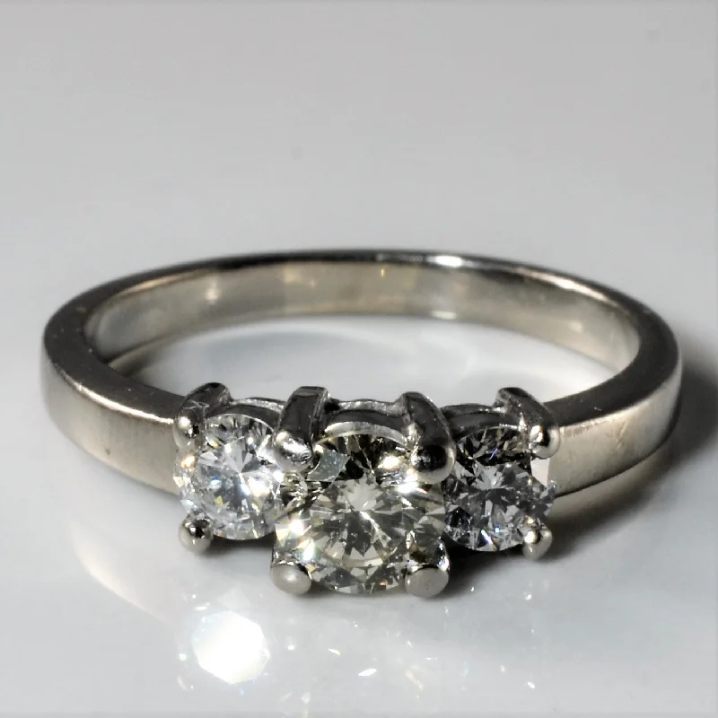 Make Your Outfit Shine With Discounted Jewelry Three Stone Diamond Ring | 1.00ctw | SZ 7.75 |