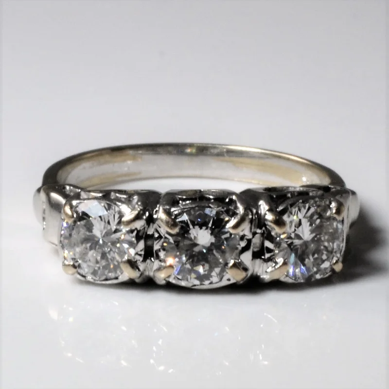 Don't Miss Out – Shop Elegant Jewelry For Less Three Stone Diamond Ring | 1.06ctw | SZ 6 |