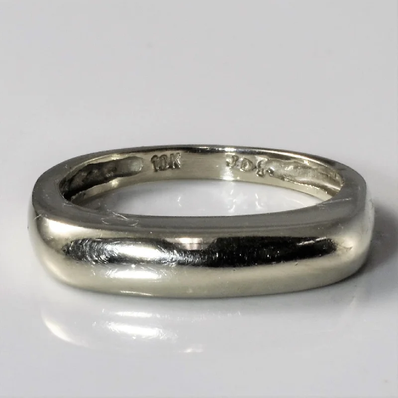 Fashion-Forward Jewelry At Exclusive Discounts Plain White Gold Band | SZ 6.25 |