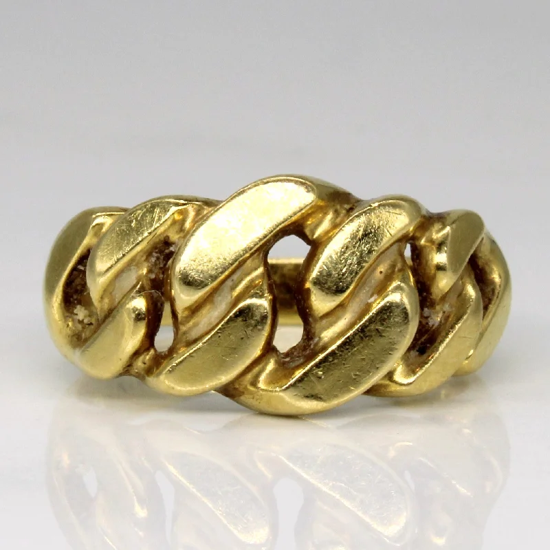 Special Deals On Handcrafted And Designer Jewelry Cuban Chain Ring | SZ 5.75 |