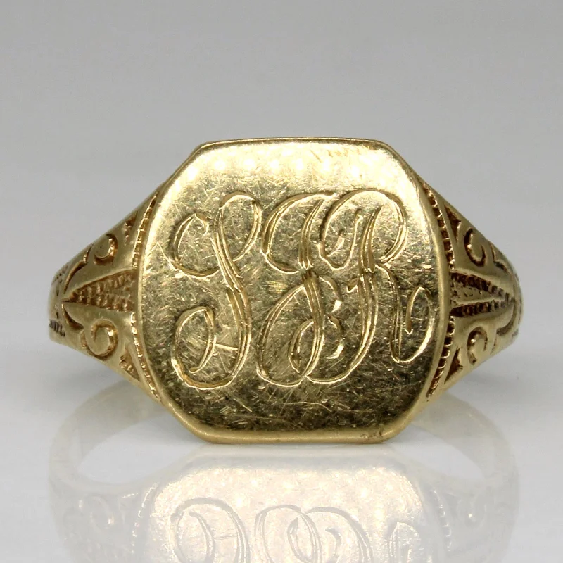 Exclusive Jewelry Bundles At Discounted Rates Yellow Gold 'I.J.R.' Initial Ring | SZ 5.25 |