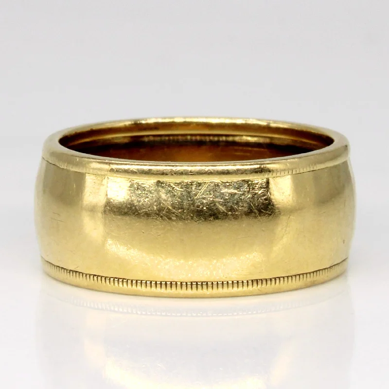 Buy More, Save More On Stunning Jewelry Designs Yellow Gold Wide Band | SZ 6.25 |