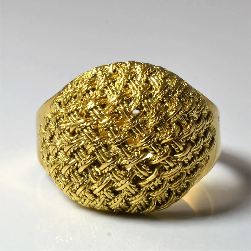 Premium Jewelry, Premium Discounts – Act Fast Woven Dome Ring | SZ 7 |