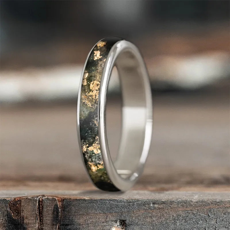 Eco-Friendly Sustainable Jewelry For Conscious Buyers Custom Design - Ladies Single Inlay Ring nwiTWGSDypzFXQJif5t-YQnf