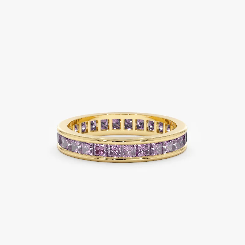 Big Savings On Your Favorite Jewelry Pieces Natural Amethyst Eternity Ring, River