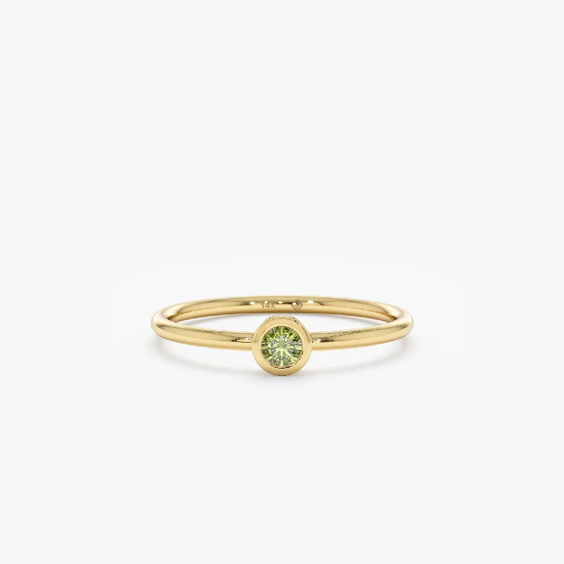 Holiday Jewelry Sale – Perfect Gifts At Great Prices Natural Peridot Bezel Ring, Vienna