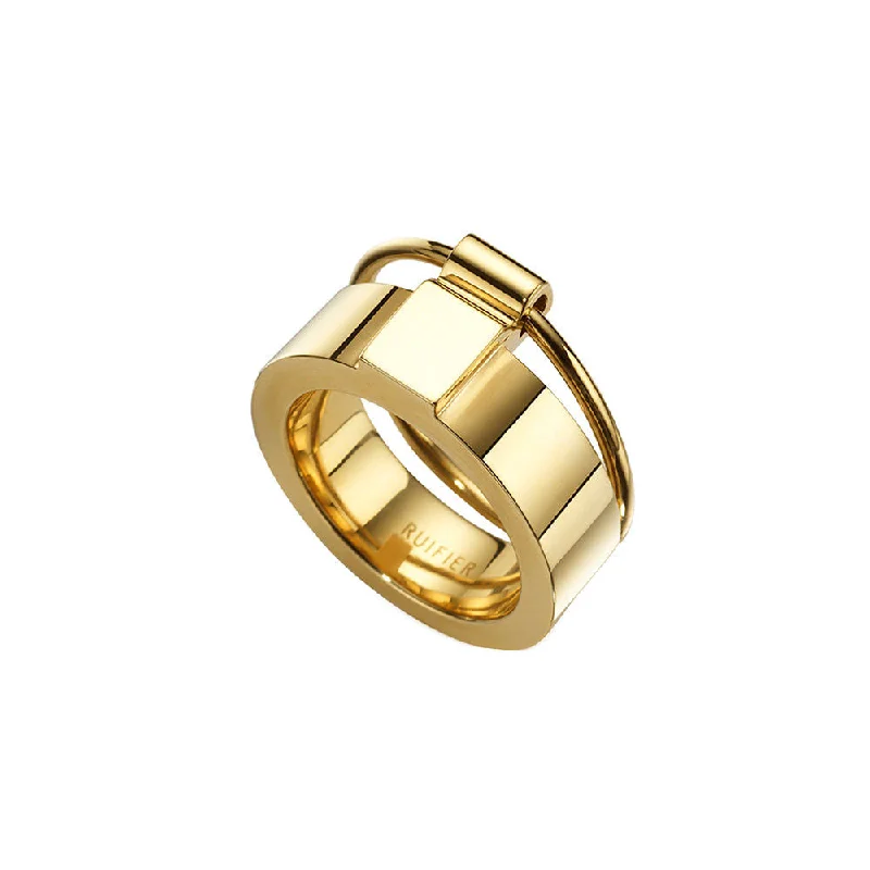 Unique Jewelry Designs Now At Discounted Rates ICON 18K Gold Plated Ring