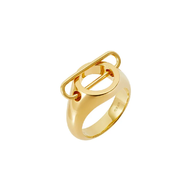 Seasonal Jewelry Sale – Upgrade Your Style Today NEXUS Centrum Gold Plated Ring