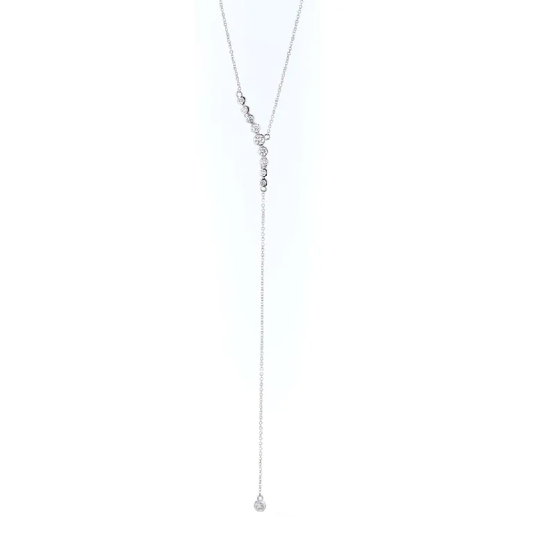 Affordable Gold-Plated Jewelry For Modern Fashion 19" 0.50 ctw Diamond Lariat Necklace Affordable Gold-Plated Jewelry For Modern Fashion 19" 0.50 ctw Diamond Lariat Necklace