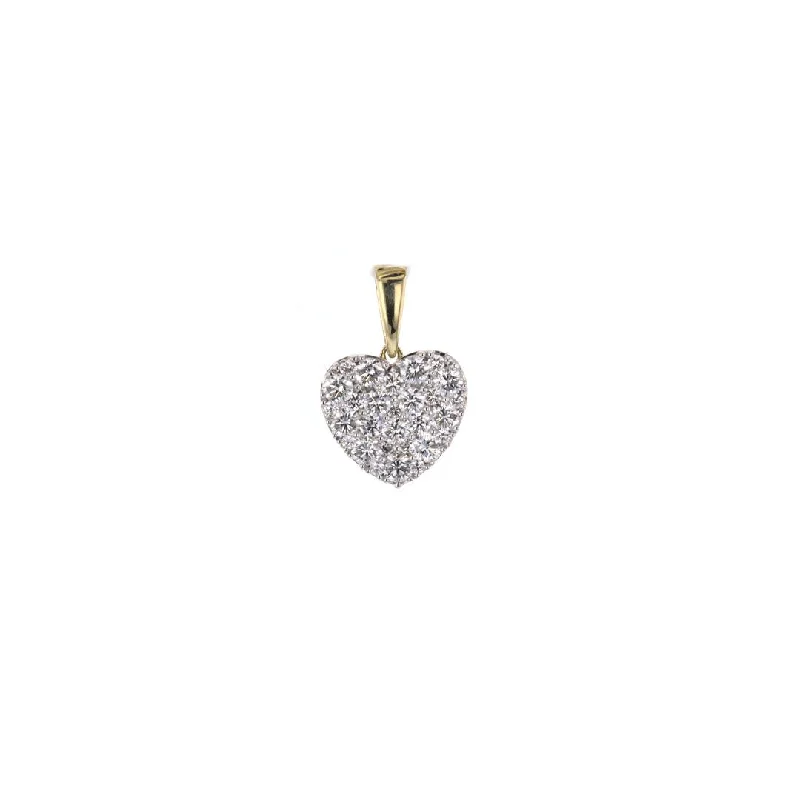 Upgrade Your Jewelry Collection For Less 1.00 ctw Diamond Heart Pendant