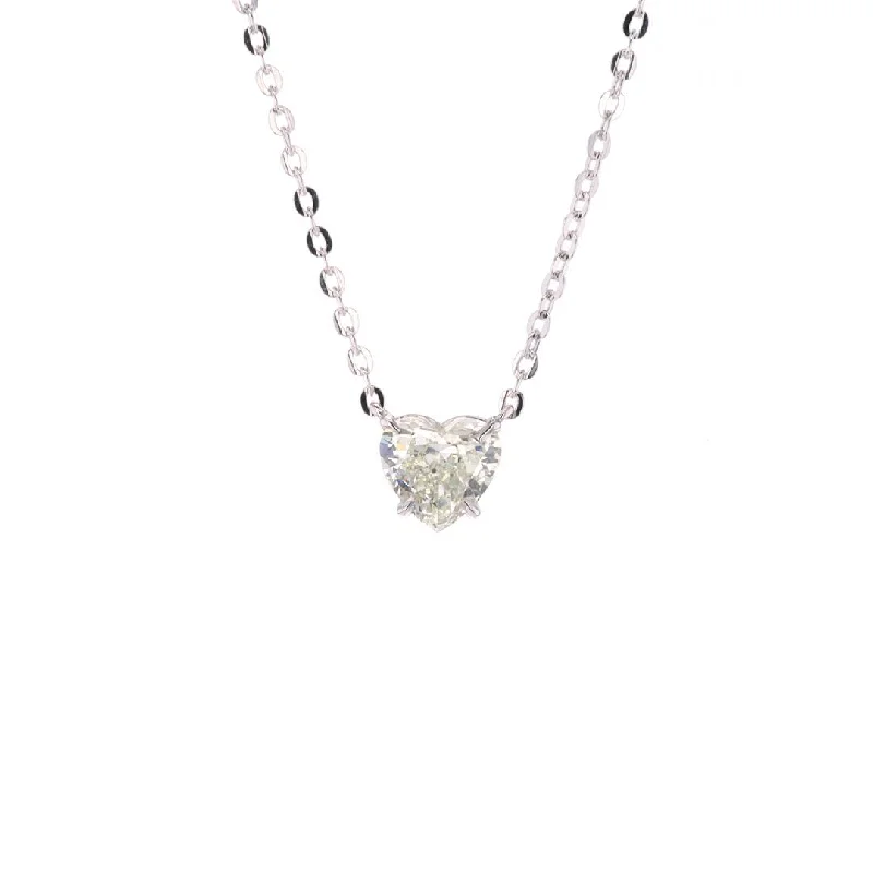Handcrafted Jewelry Sale – Unique Designs At Low Prices 1.20 ct Diamond Heart Necklace Handcrafted Jewelry Sale – Unique Designs At Low Prices 1.20 ct Diamond Heart Necklace