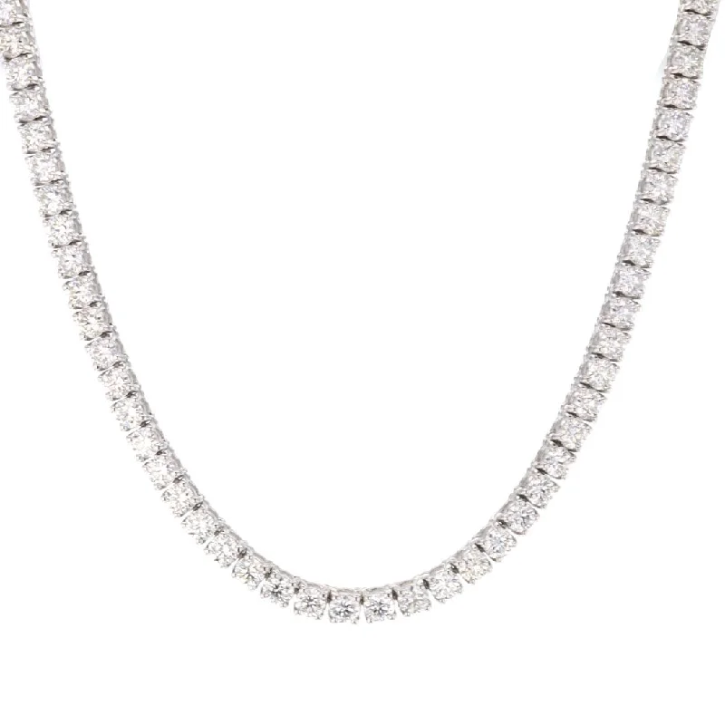 Luxury Handcrafted Jewelry For Elegant Looks 10.55 ctw Diamond Eternity Necklace