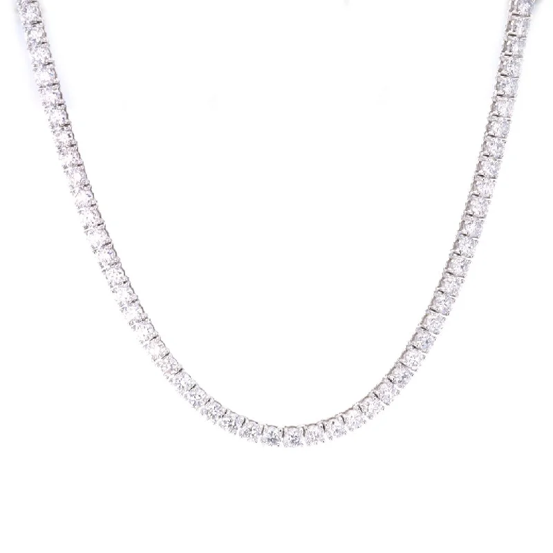 Modern Statement Jewelry For Bold Styling 10.87 ctw Lab Grown Diamond Eternity Necklace Modern Statement Jewelry For Bold Styling 10.87 ctw Lab Grown Diamond Eternity Necklace
