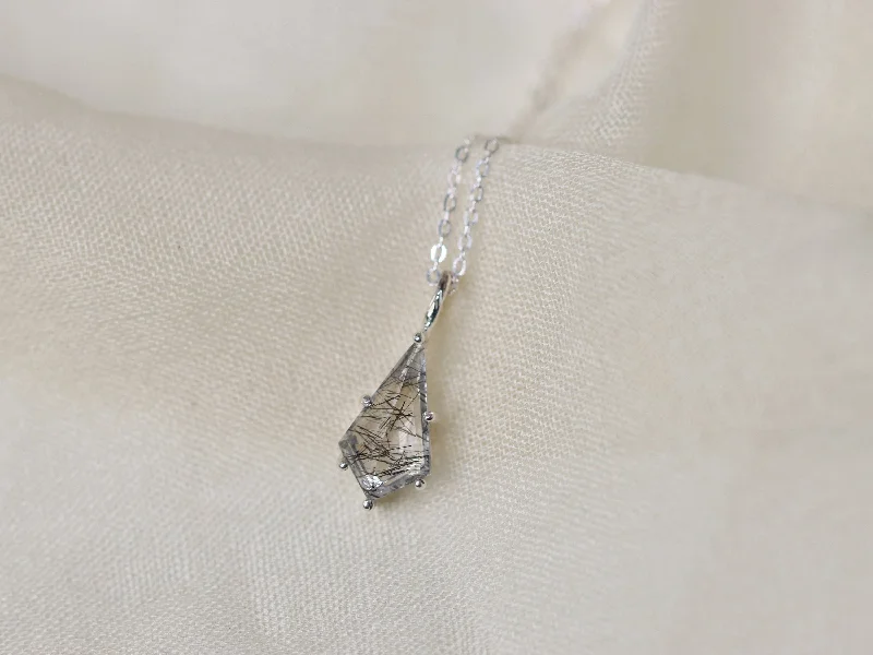 Shine Without Limits – Jewelry Sale Happening Now Tourmalinated Quartz Kite Pendant Necklace