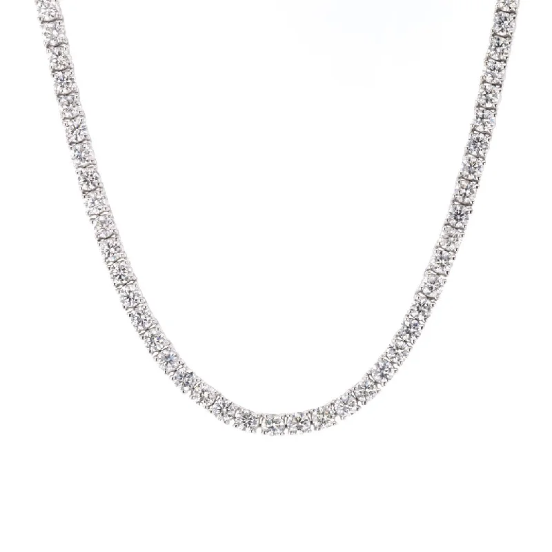 High-End Sparkle, Low-End Prices – Shop Now 12.10 ctw Diamond Eternity Necklace