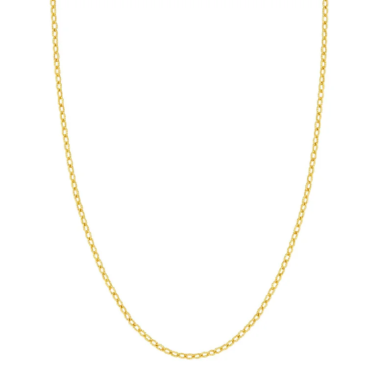 Shop Dazzling Jewelry At The Best Prices 14k Designer Rolo Chain 18"
