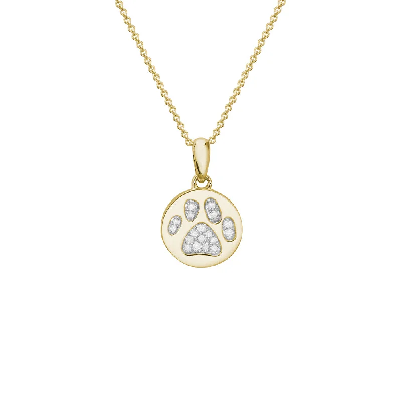 Get The Jewelry You Love At A Price You Love 14k Diamond Paw Print Pendant Necklace Get The Jewelry You Love At A Price You Love 14k Diamond Paw Print Pendant Necklace
