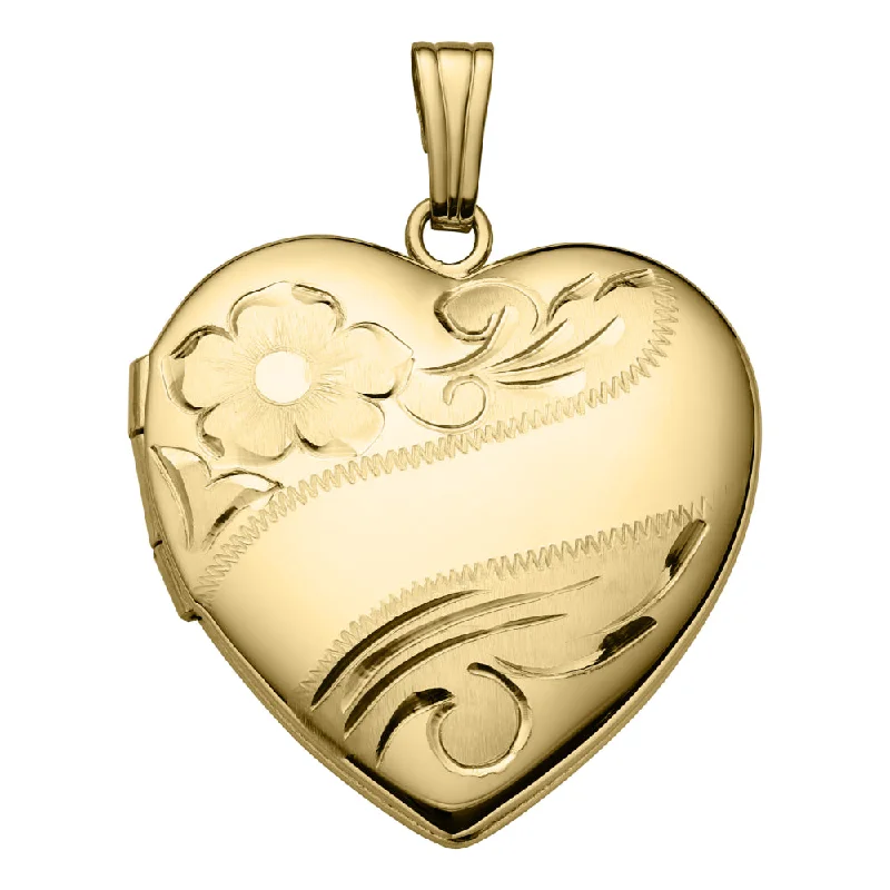 Adjustable Charm Bracelets For A Perfect Fit 14k Engraved Heart Locket with 20" Chain Adjustable Charm Bracelets For A Perfect Fit 14k Engraved Heart Locket with 20" Chain