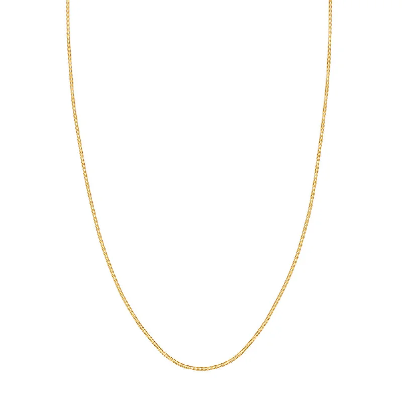 Premium Diamond Jewelry For Unforgettable Moments 14k Gold 1.5mm Snake Chain 24"