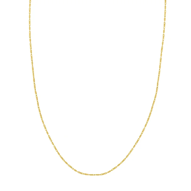 The Perfect Jewelry Piece At The Perfect Discount 14k Gold Lumacina Diamond-Cut Chain The Perfect Jewelry Piece At The Perfect Discount 14k Gold Lumacina Diamond-Cut Chain