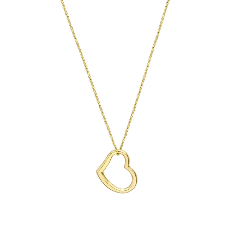 Fine Jewelry, Limited-Time Offers Available 14k Gold Open Heart Necklace
