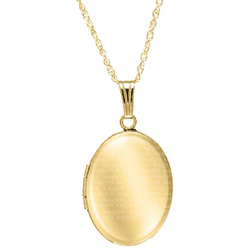 Discounted Jewelry For A Glamorous Look 14k Gold Oval Locket Necklace