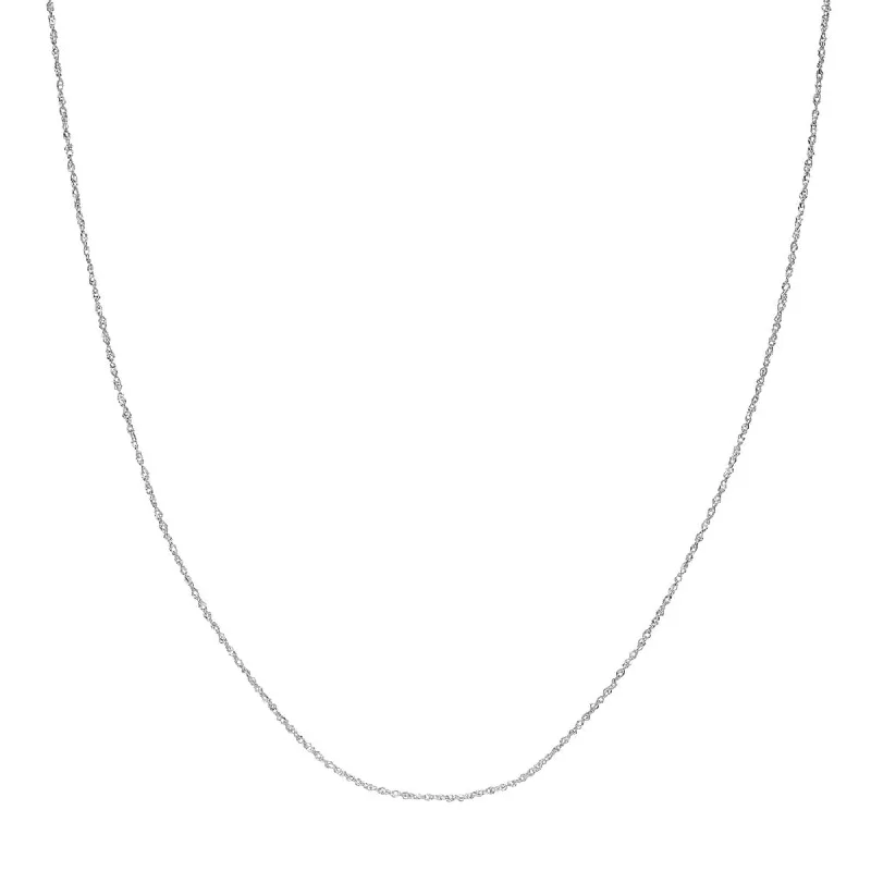 Discounted Jewelry For A Glamorous Look 14k Gold Singapore Sparkle Chain