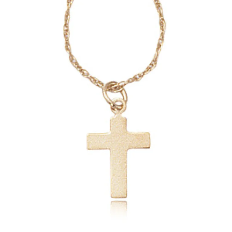 Exclusive Online Jewelry Sale – Don't Wait 14k Gold Small Flat Cross Pendant Necklace Exclusive Online Jewelry Sale – Don't Wait 14k Gold Small Flat Cross Pendant Necklace