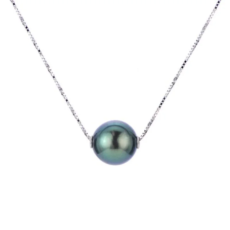 Buy More, Save More On Stunning Jewelry Designs 14kt White Gold Tahitian Pearl Solitaire Necklace Buy More, Save More On Stunning Jewelry Designs 14kt White Gold Tahitian Pearl Solitaire Necklace