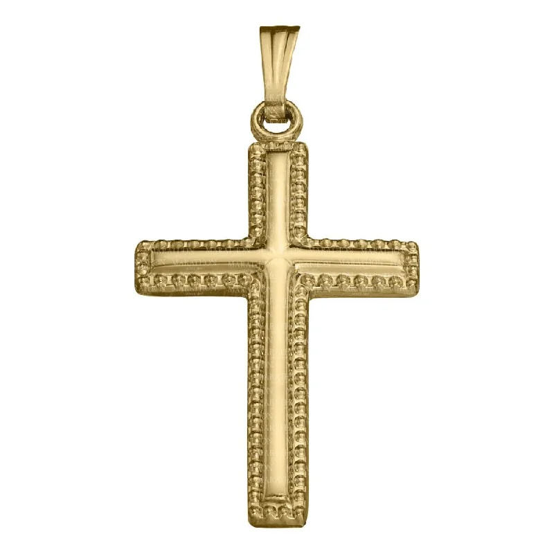 Unmissable Jewelry Sale – Shop Before It's Too Late 14Y 16x32mm Polished Cross with Beaded Edge 18" Unmissable Jewelry Sale – Shop Before It's Too Late 14Y 16x32mm Polished Cross with Beaded Edge 18"