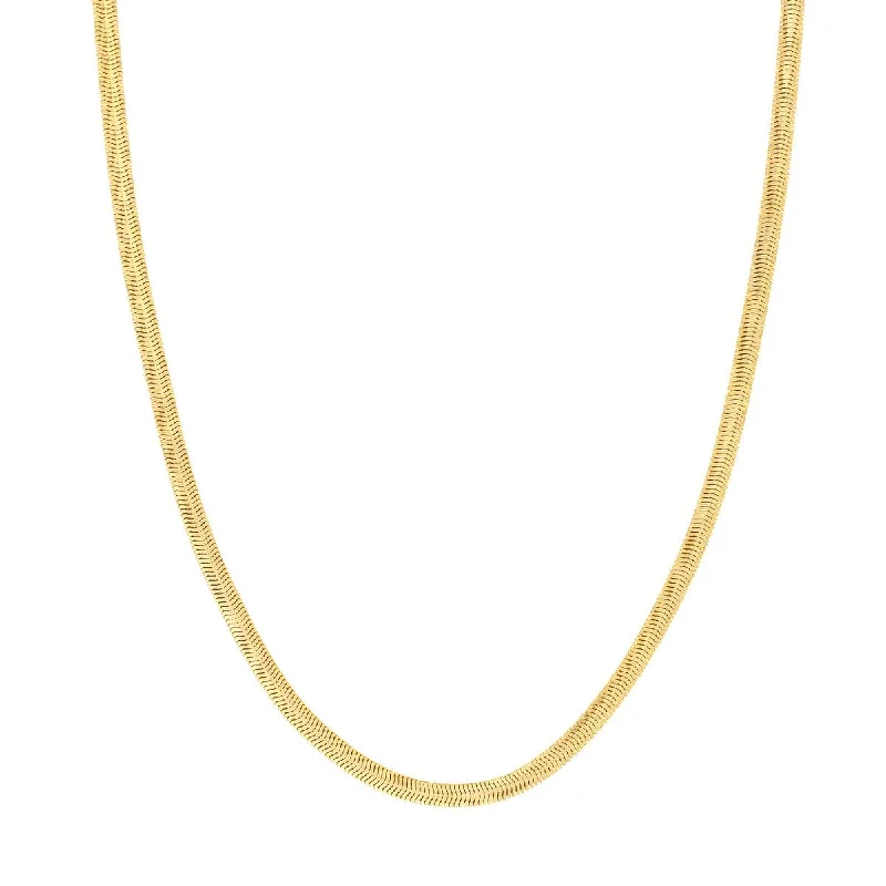 Personalized Engraved Jewelry For Meaningful Gifts 18" 4.20MM Snake Chain Necklace