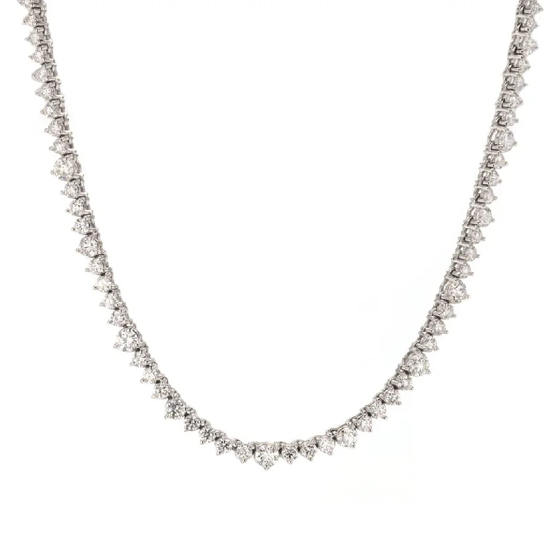 Romantic Heart-Shaped Jewelry For Special Gifts 3.44 ctw Diamond Necklace