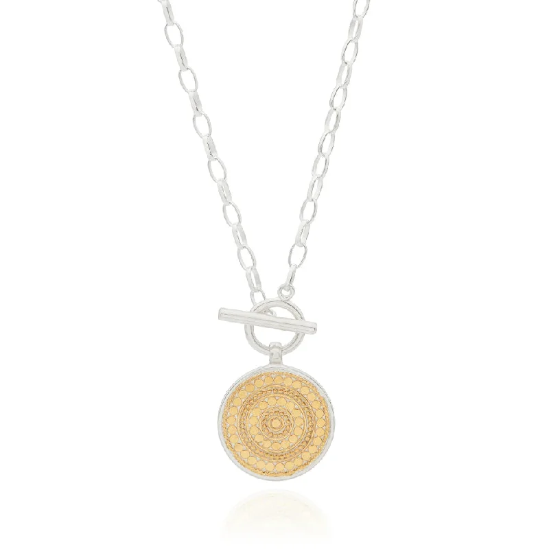 Limited-Time Offer On Premium Jewelry Collections Anna Beck Contrast Dotted Circle Toggle Necklace Limited-Time Offer On Premium Jewelry Collections Anna Beck Contrast Dotted Circle Toggle Necklace